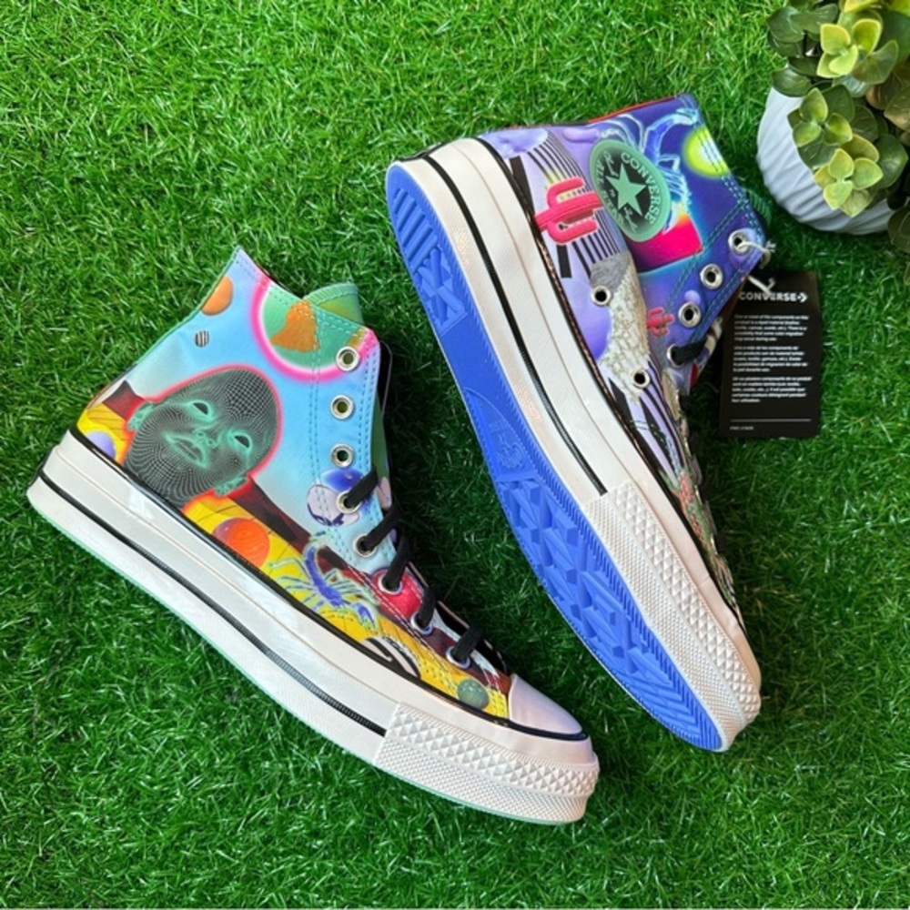 Converse Chuck Taylor All Star Chuck 70 Hi Prism Green / Royale Pulse - Picture 2 of 8
